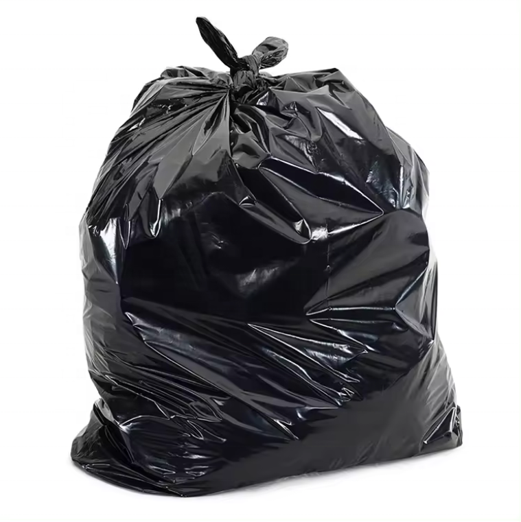 Factory Sac Poubelle Can Liners Star Seal Roll Refuse Bags Black Heavy Duty Trash Bag Plastic Garbage Bags