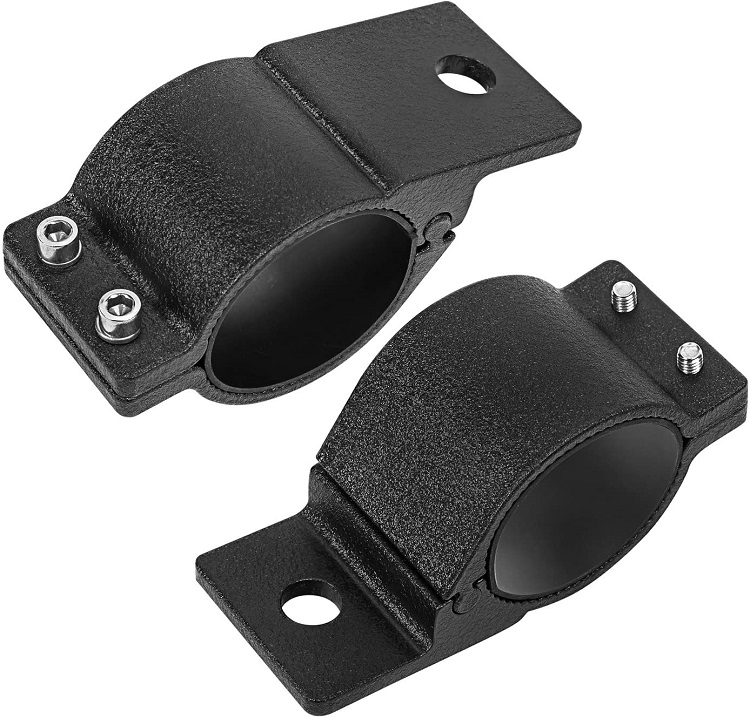 2pcs 2.5 inch Mounting Bracket Universal Bull Bar Nudge Bar Tube Mounts Roof Roll Cage Clamps Holder for SUV, Truck, Motorcyc