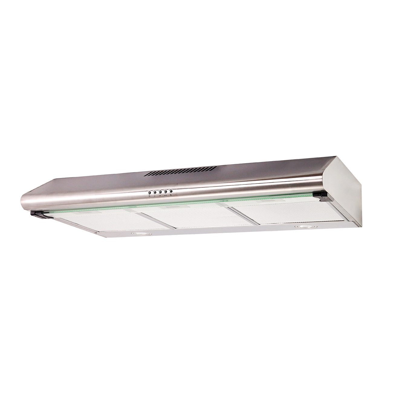 Stainless Steel Or Powder Painting White Black Slim Range Home Cooker Hood with copper motor home kitchen chimney