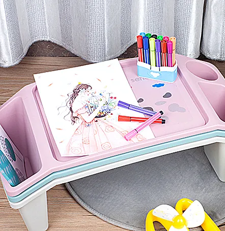 Children plastic study table Children study play table Kids desk Baby play Table
