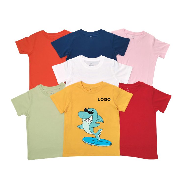 Tagless Blank 100% Cotton T Shirts For Custom Printing Pajamas