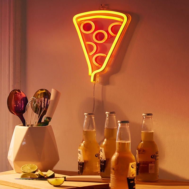 Custom led neon sign Letters Electronic Signs PIZZA OPEN Neon Sign for diners and restaurants