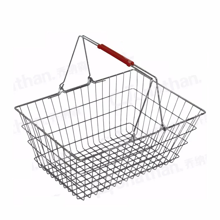Недорогие Металлические корзины для покупок с ручками