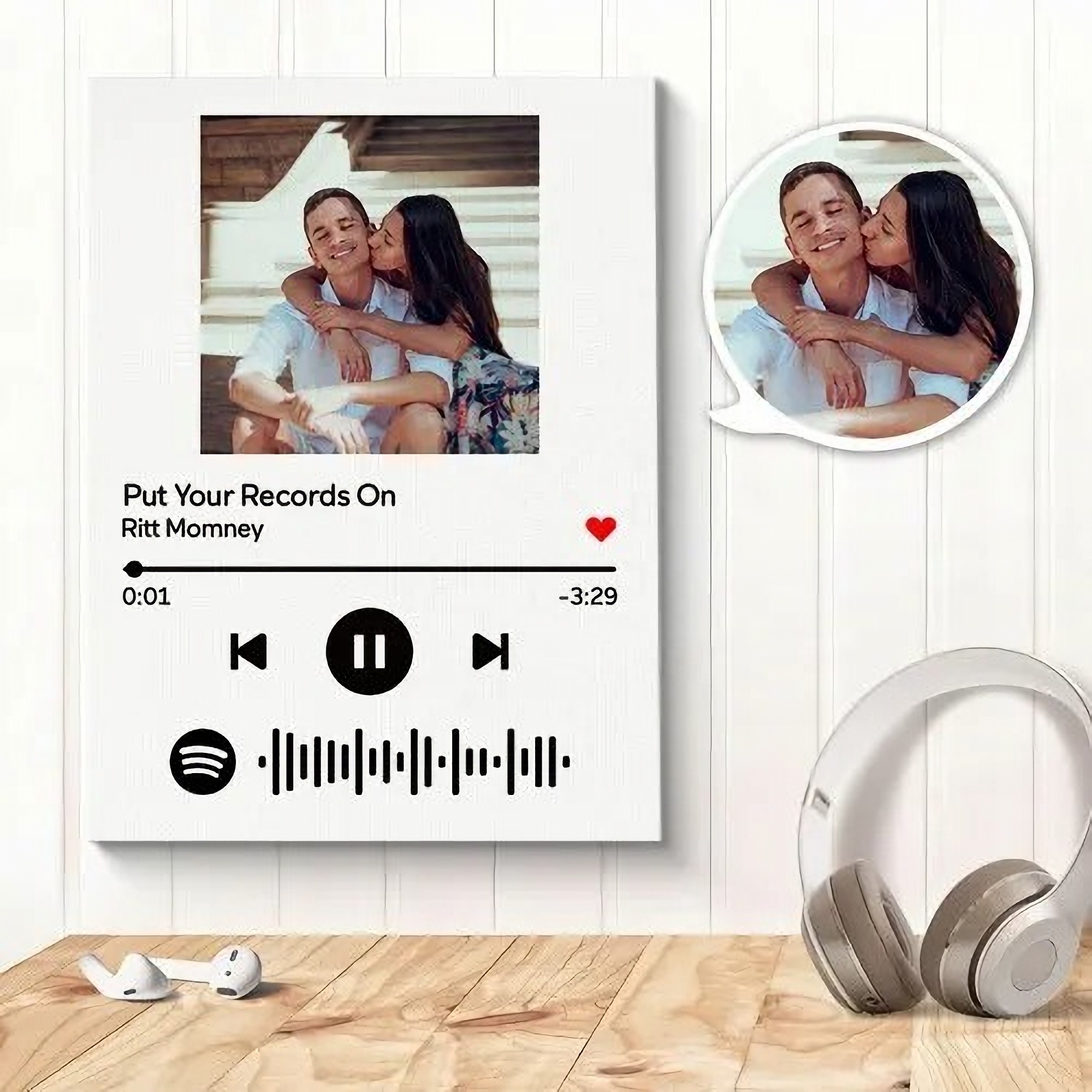 Spotify код холст на заказ музыкальная песня настенное Искусство Холст фото масляная живопись 30*40 см