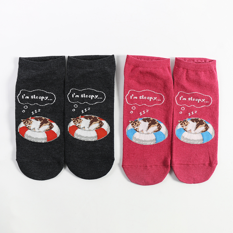 Promotion Cheap Price Animal Pattern Cartoon Ankle Women Cotton Socks