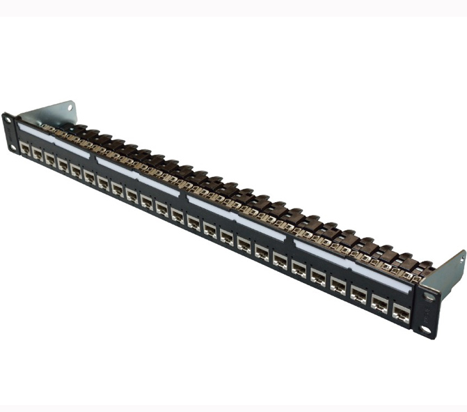 Сетевой коммутатор с 24 портами Patchpanel комплект для Cat.6A F/UTP кабель (RMPPH24BK-6A-SKIT) других джемпер электронные компоненты