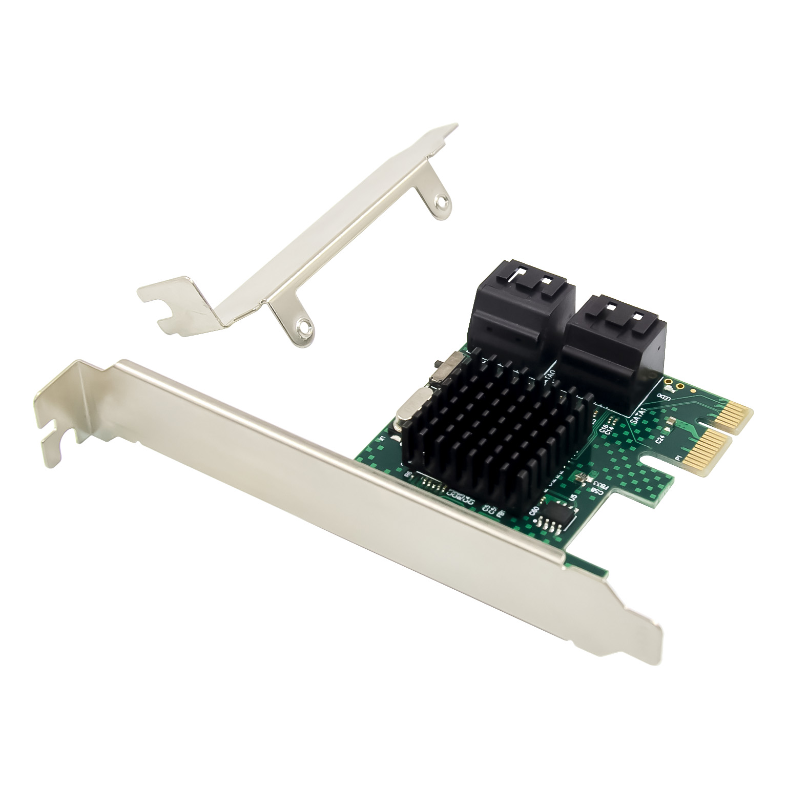 Лидер продаж, PCI-E адаптер PCIe на 4SATA PCI Express на SATA, плата расширения на 4 порта SATA III для SSD HDD