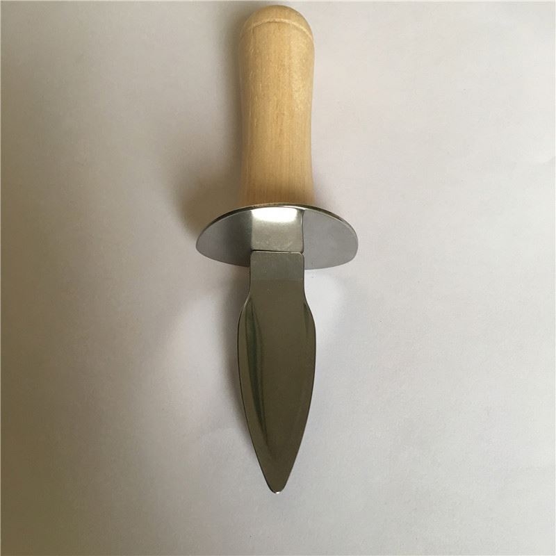 Акция, качественные подарочные инструменты для морепродуктов, открывалка для моллюсков с деревянной ручкой