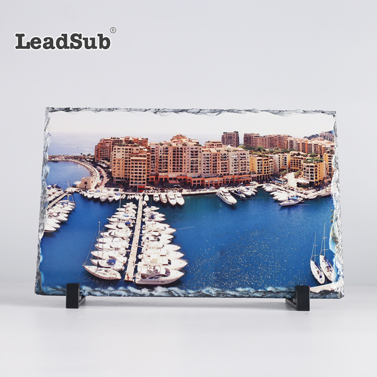 Custom Design Rectangular Sublimation Photo Rock Slate Frame 20*30cm