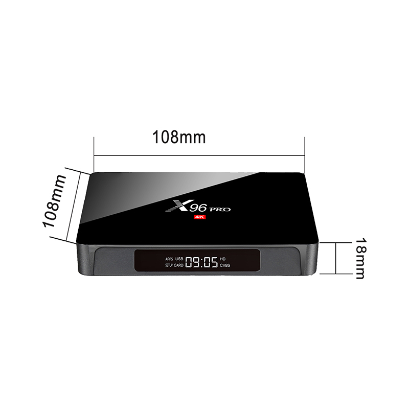 Новая модель X96 pro Android 9,0 ТВ приставка Amlogic S905w чип 2 Гб 16 Гб телеприставка