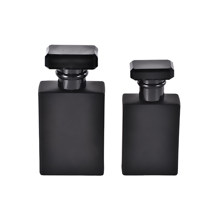 30ml 50ml Cosmetic Sprayer Bottles Luxury Black Matt Empty Perfume Glass Spray Bottles