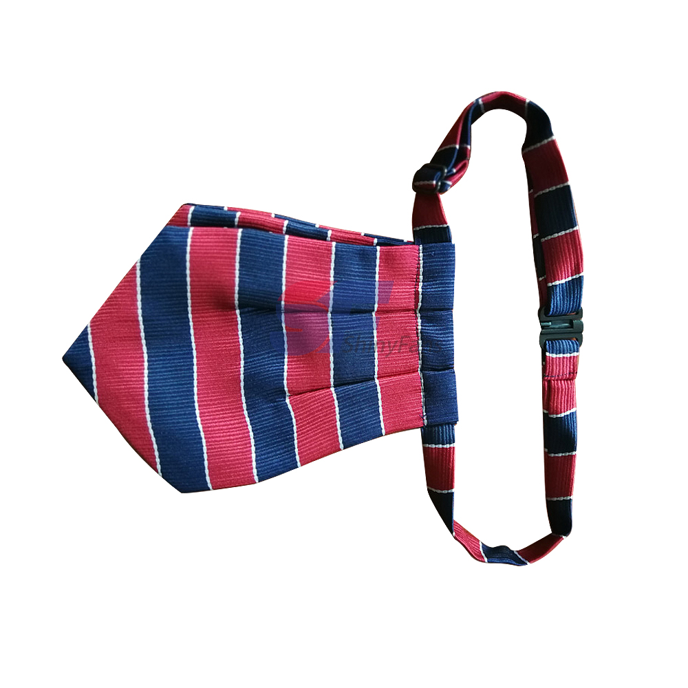 adjustable brand logo silk material bow tie ribbons,smooth surface satin bow tie neck tapes with adjustable holes