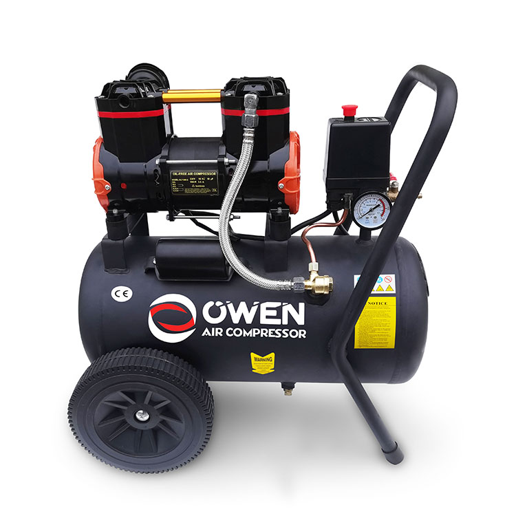 Длительный срок службы Jn980 220 В 50 Гц 1.3Hp 8Bar 24L бесшумные стоматологические портативные воздушные компрессоры автомобильный поршневой безмасляный воздушный компрессор