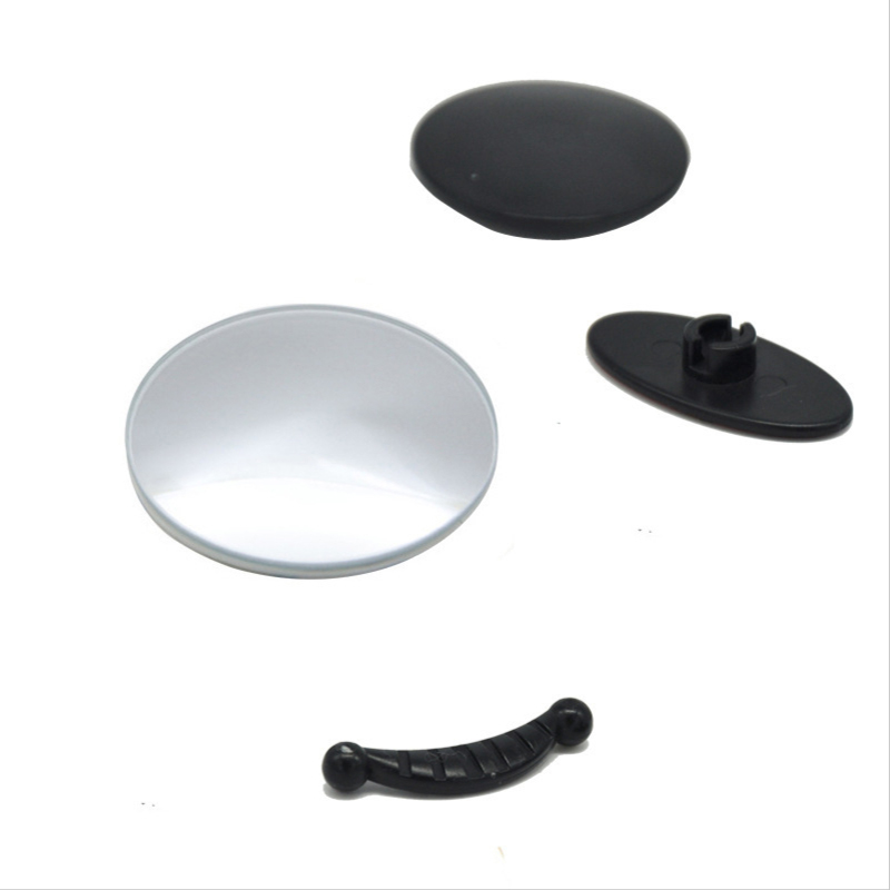 Car Convex Wide Angle Mirror Frameless Blind Spot Mirror Fully Adjustable Secure Adhesive Tape Car B Pillar Rear View Mirror