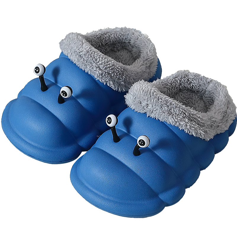 Children's Slippers Winter Indoor Flannel Plush Home Shoes for Baby Girls Boys Waterproof Soft Warm Non Slip Kids Slipper