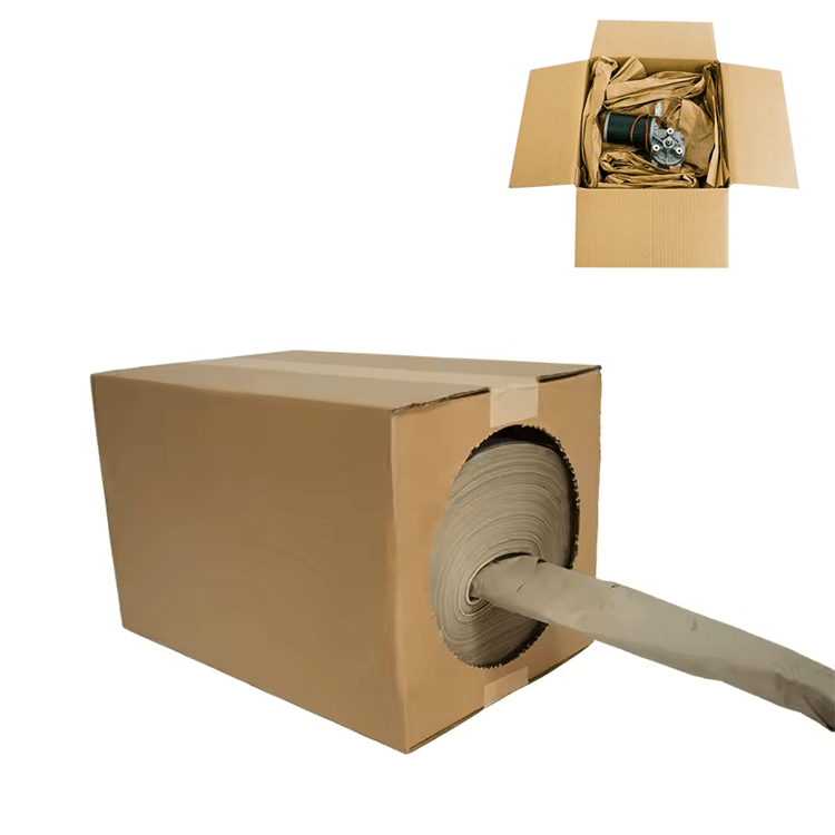 Kraft paper dispenser box Raw materials  Recyclable Void Kraft Paper Cushion Wrapping Paper