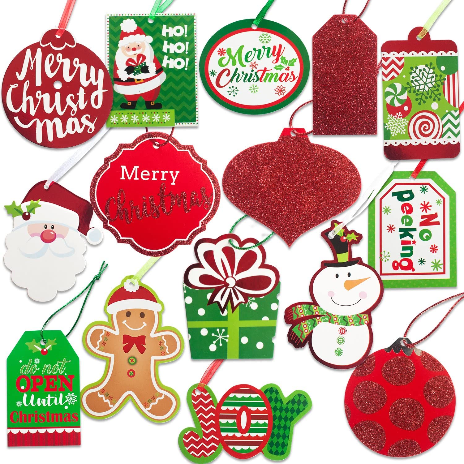 Wholesale custom paper card label bag tag Printable for Christmas Gift hang Tags