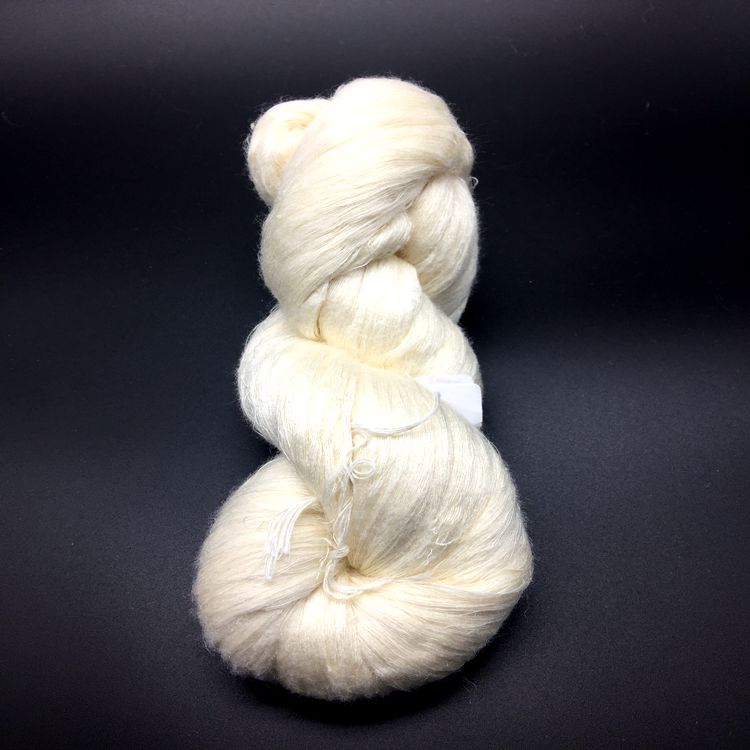 China 100% tussah spun silk yarn Steam for silk seamless knitted