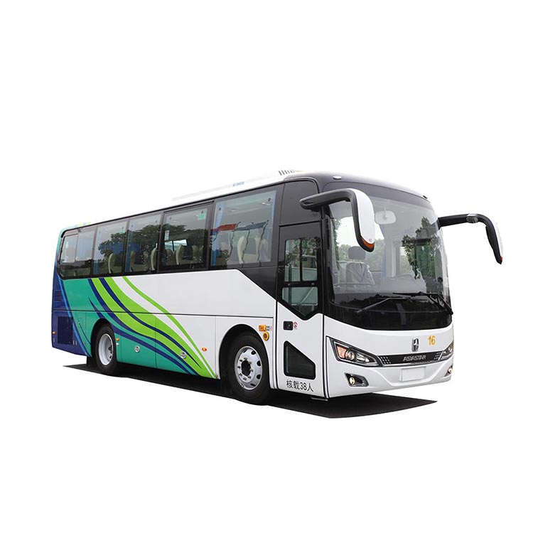 China 11m 60 seater all-bearing body structure diesel euro 2 left hand drive ABS 11r22.5 tires coach luxury bus for sale