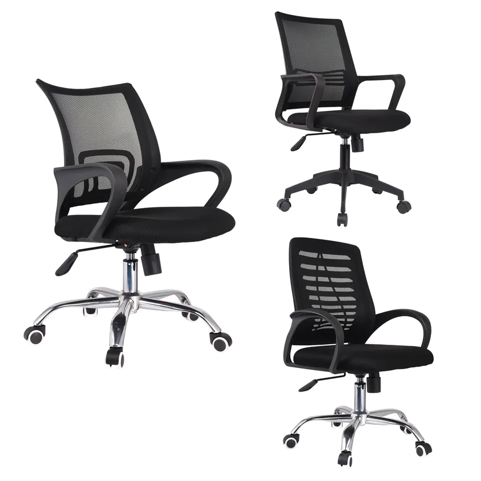 Factory Wholesale Cheap Free Sample Ergonomic Executive Mid-Back Mesh Fabric Swivel Office Chair