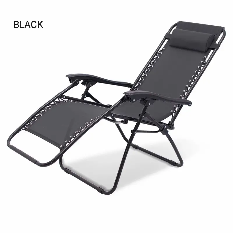 Wholesale Solid Color Folding Portable Outdoor Zero Gravity Folding Reclining Lounge Chair