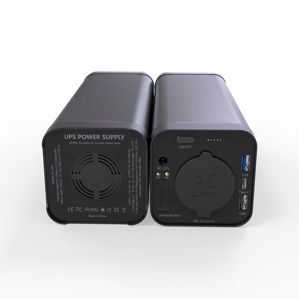 Литиевая батарея 40000 мАч Power Bank 220V 150Wh выход для аварийного освещения