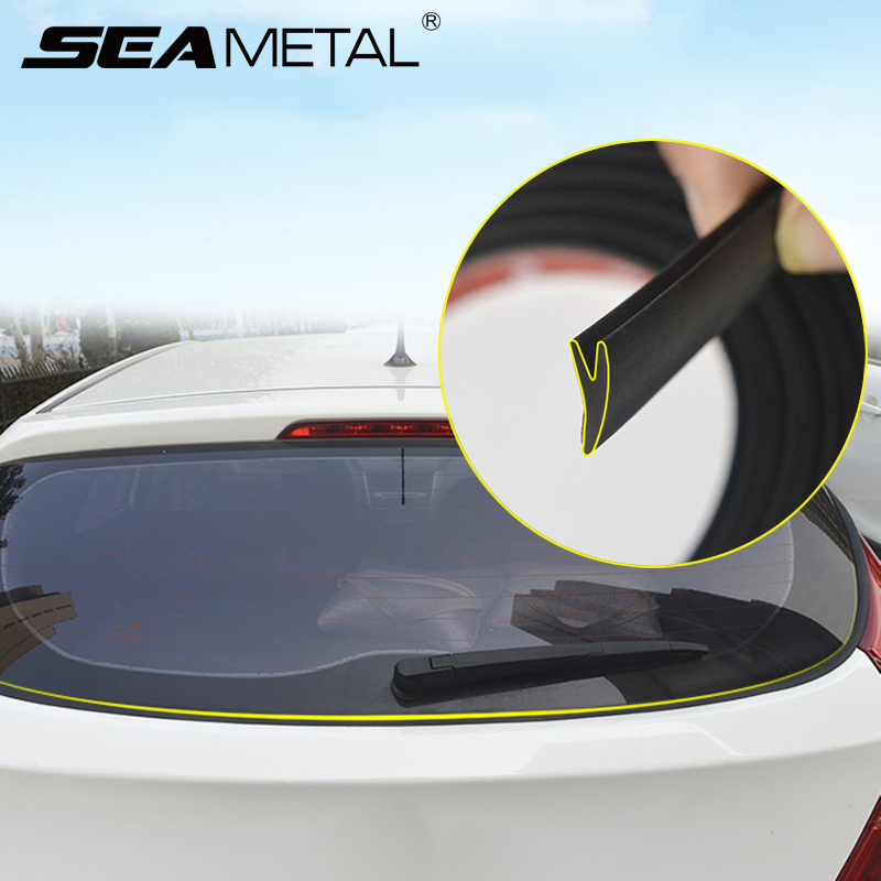 Y Shape Rubber Seal Strip Auto Rear Window Decorative Strip For Hatchback SUV Car Rear Windshield Sealant