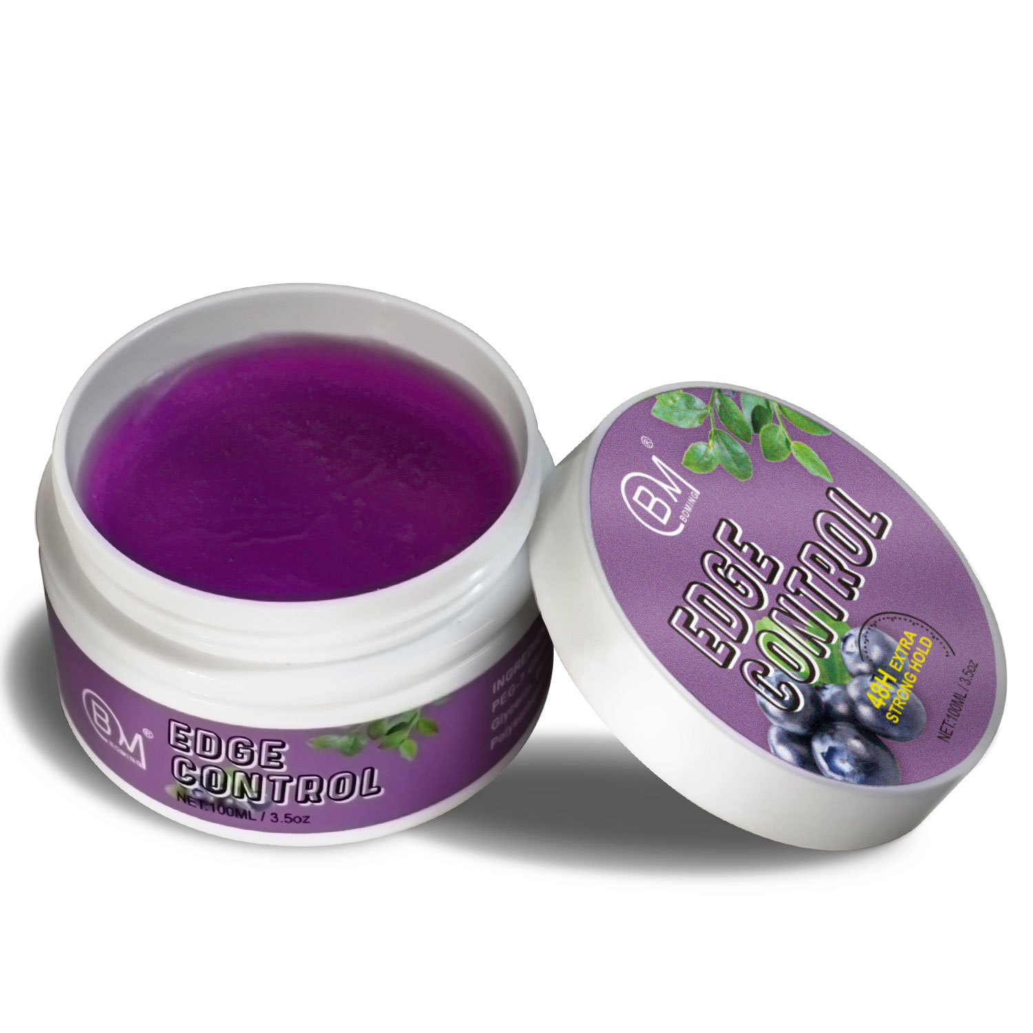 2021 wholesale best strong no label edge control 24 hour customise organic shine jam edge control