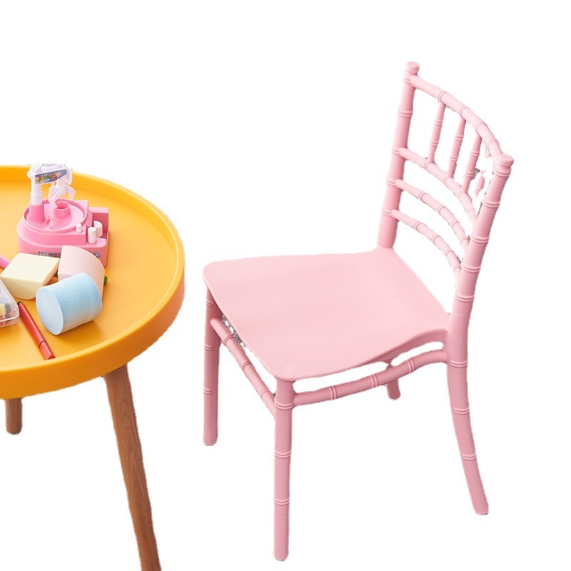 indoor and outdoor gatherings Colorful Children's Dining Wedding Party Resin durable odorless plastic Kids Tiffany Chairs