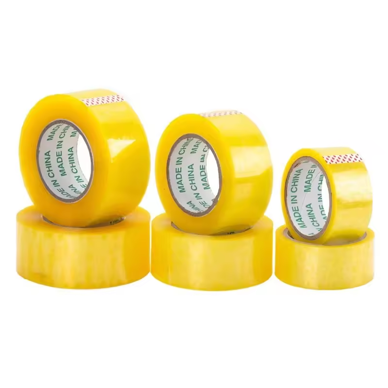 48mm Strong Sticky Adhesive Tape,High Quality Yellowish Clear Packing Tape For Carton Sealing