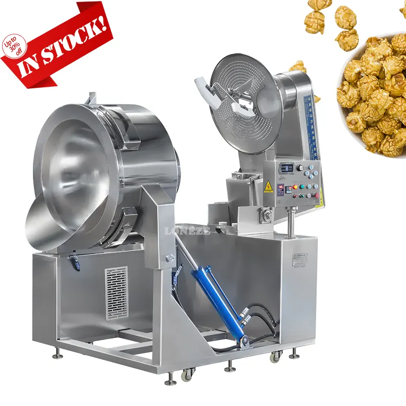 High Quality Large Capacity Industrial Stainless Steel Popcorn Machine Automatic With Manufacture