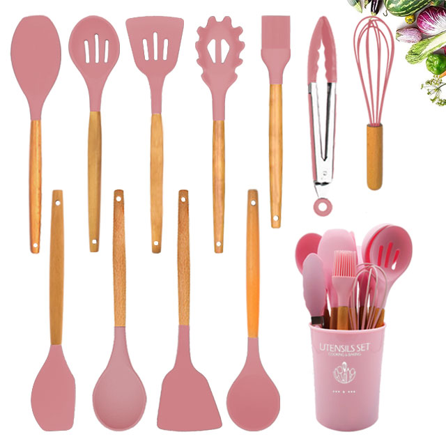 Kitchen Cooking Utensil Set 12 Pcs Silicone Kitchen Utensil Set