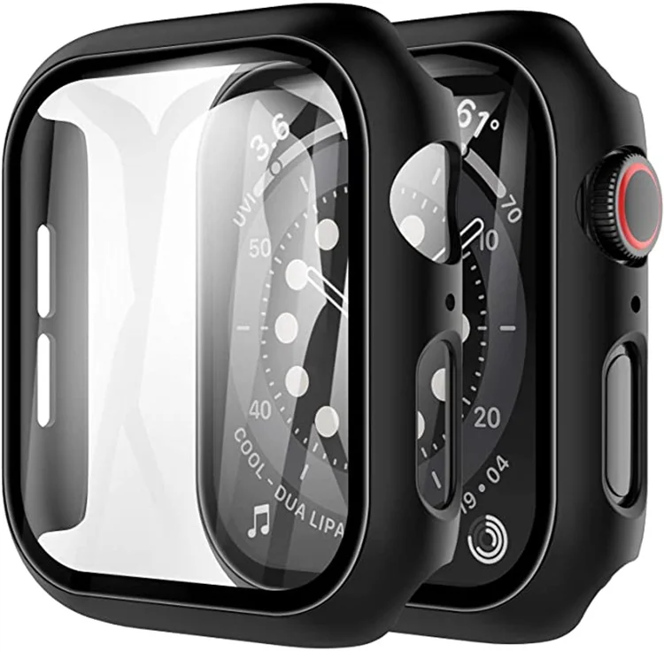 Чехол со встроенным закаленным стеклом для защиты экрана Apple Watch