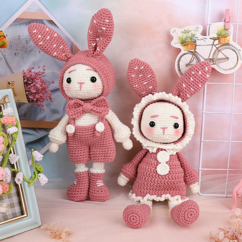 Отличное качество, оптовая продажа, кролик, Детская Вязанная одежда «crochet куклы продукт