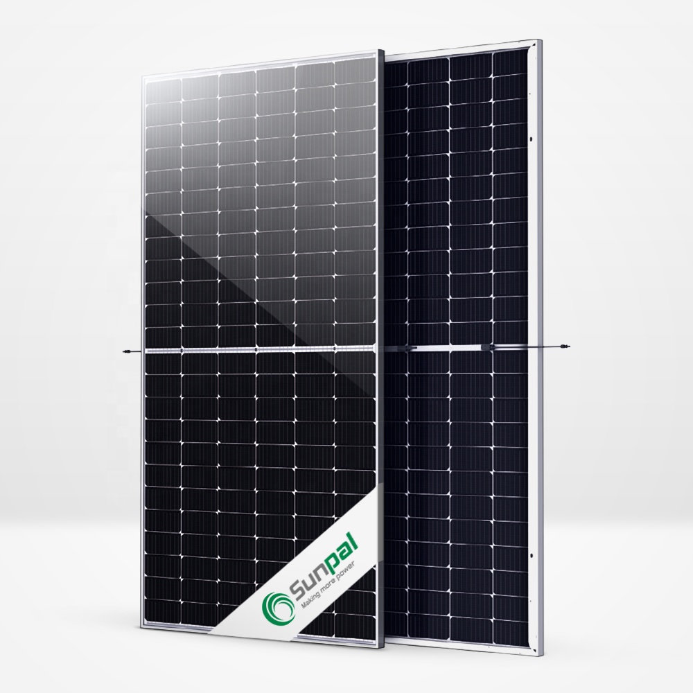 Sunpal Bifacial Solar Panel 156 Solar Cell 450 460 470 480 490 500 600 W Watt Panels PV Module