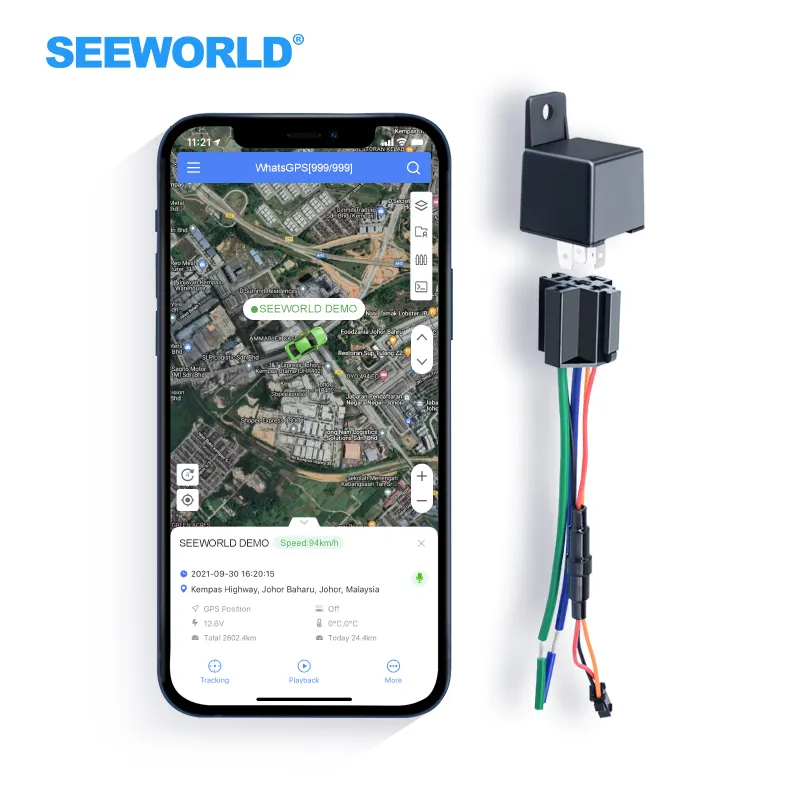 SEEWORLD Small and easy to hide Real-time tracking remote cut off power vehicle relay gsm gprs gps tracker S710