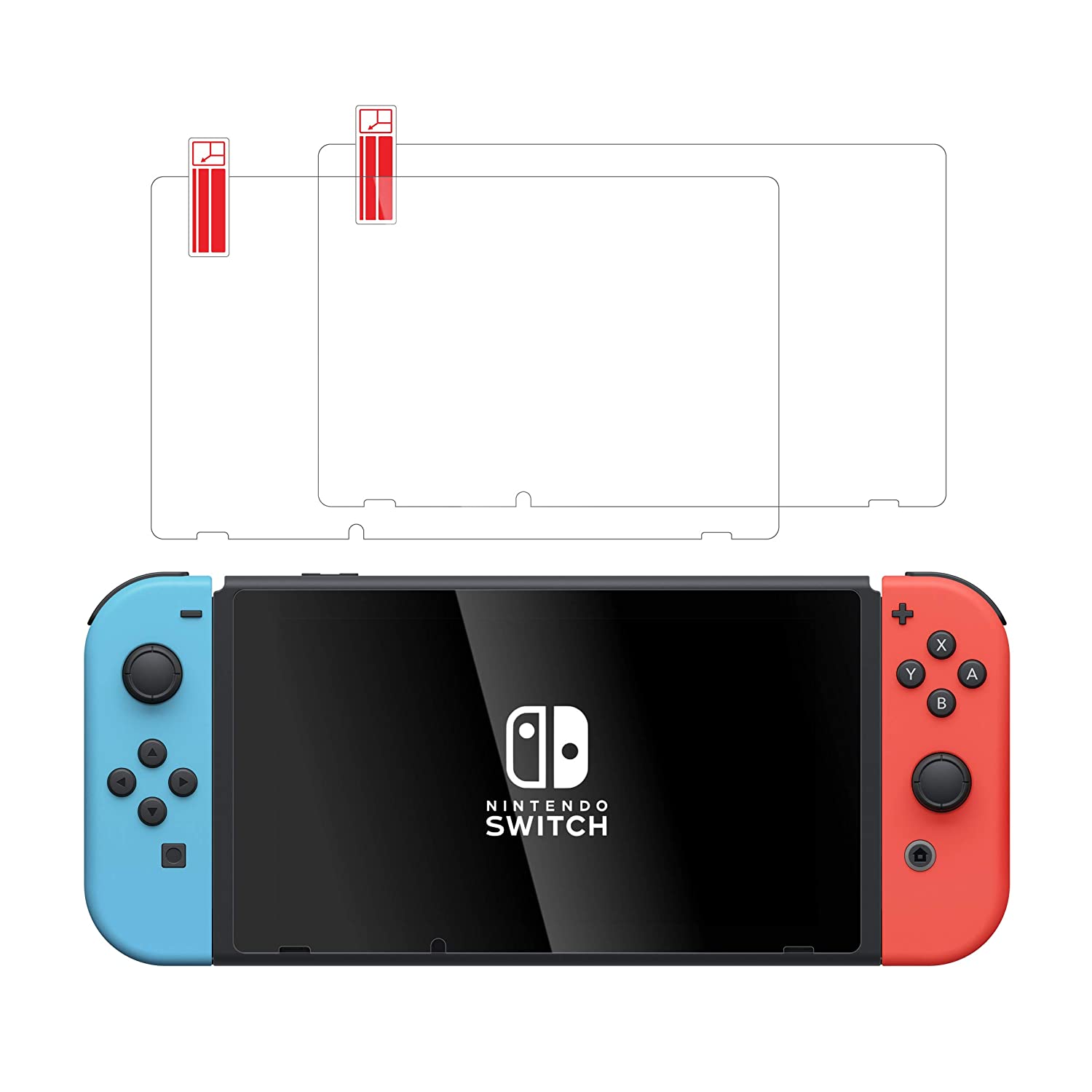 2-Pack Amazon Hot Sell 0.33mm 2.5D Switch Oled Tempered Glass Screen Protector For Nintendo Switch Oled