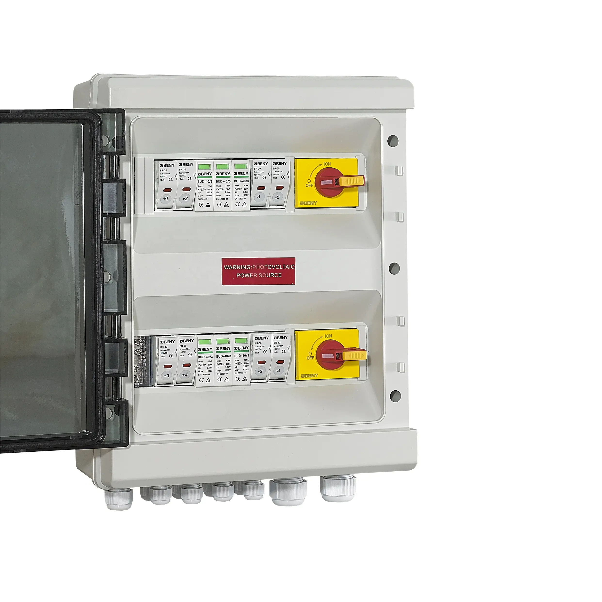 For Commercial Solar Pv Combiner Box 4 In 2 Out DC Combiner Box For Solar PV Application