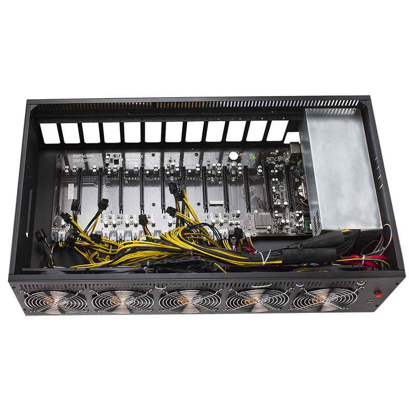 В наличии! 12GPU майнинговые установки для криптовалюты, Майнер эфириума с материнской платой B250 ONDA