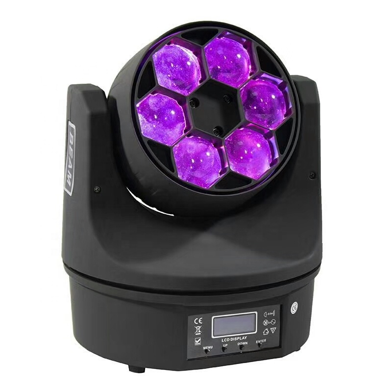 Мини пчелиный глаз BALME0641 6ps 12w LED RGBW 4 в 1 диско движущееся головное профессиональное освещение