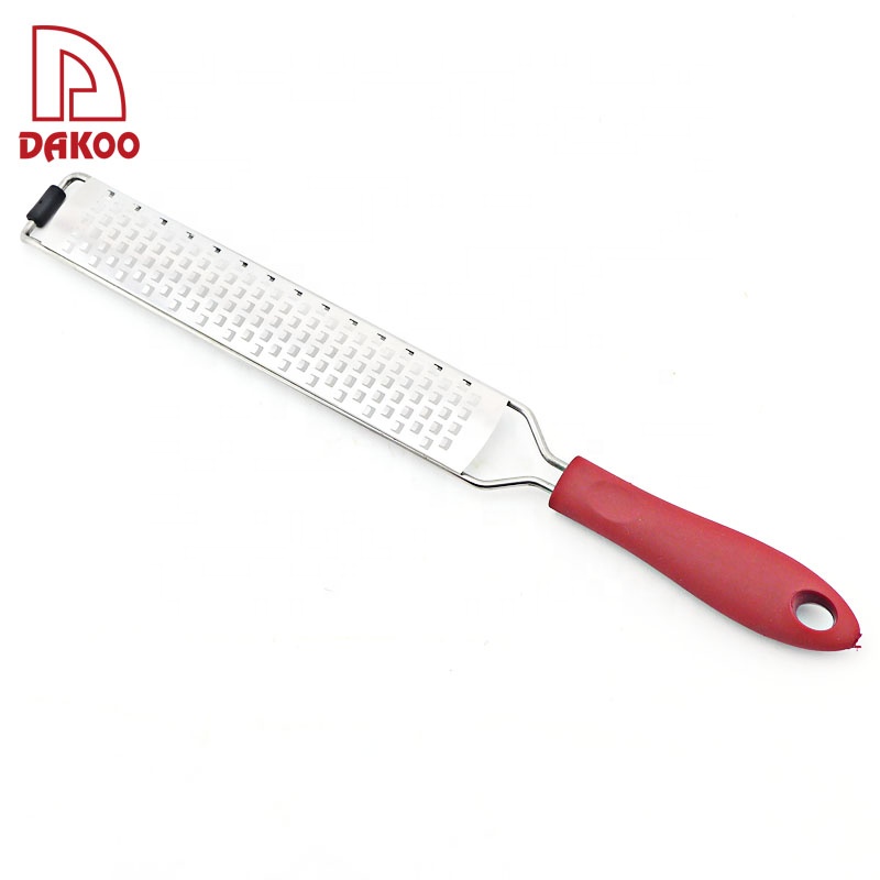 PP TPR Handle Red Color Manual Lemon Vegetable Cheese Grater