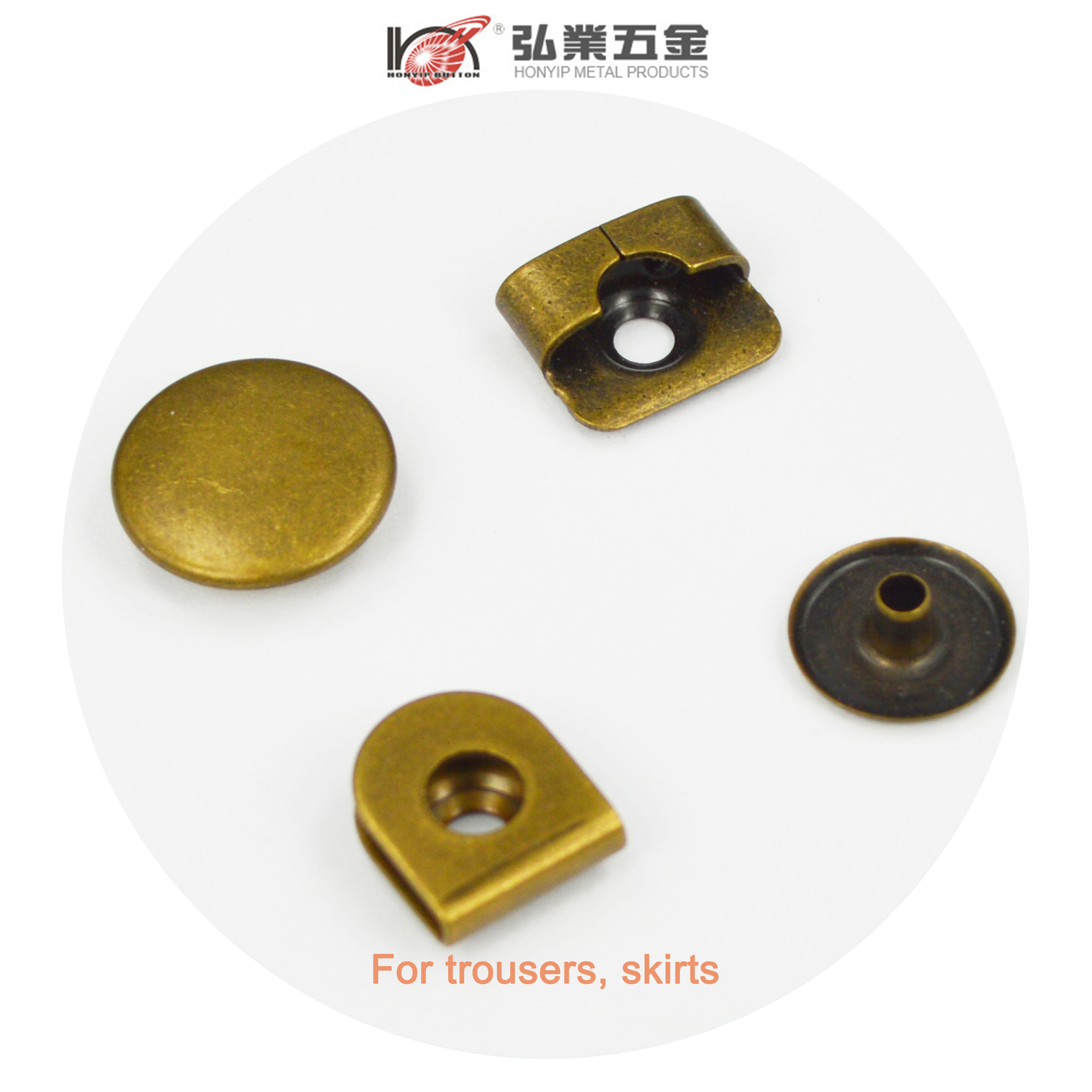 4 Parts Ladies Designer Trouser hook and bar for Fashion Suits