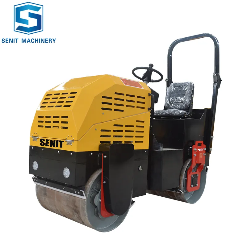Steel two drum self-propelled  road roller vibratory with factory price