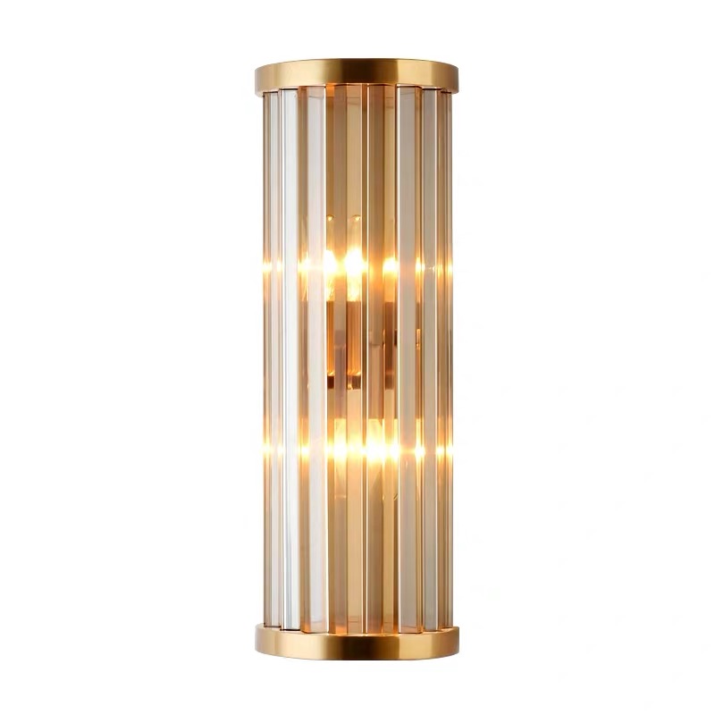 Egypt Indoor House Unique Rectangular Crystal Glass Wall Light Lighting Fixture