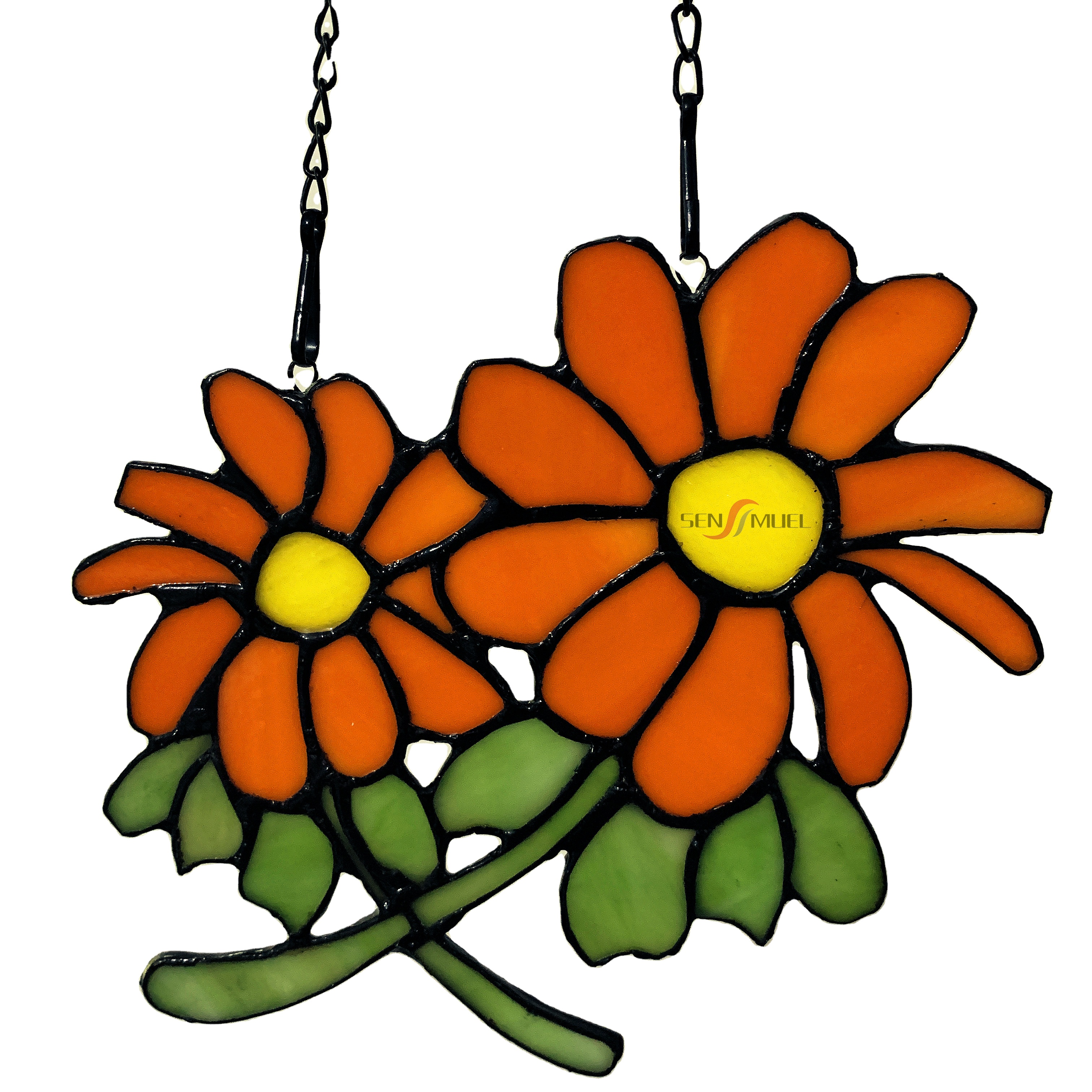 Tiffany stained glass hand welded screen decoration hanging picture