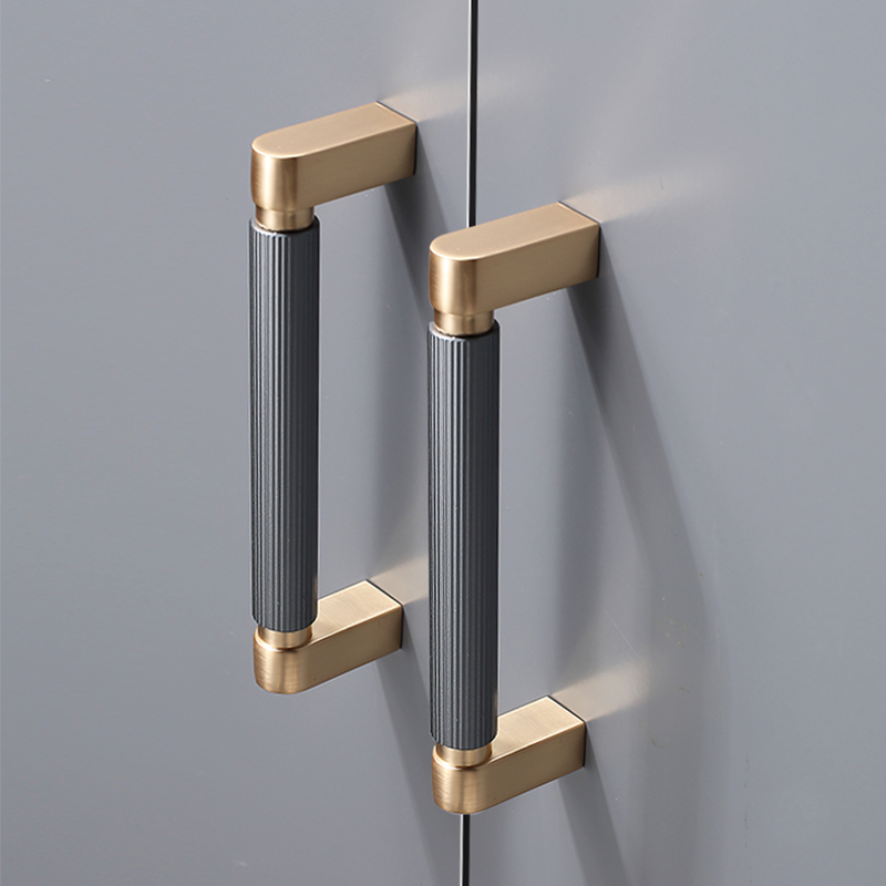 AKADA Aluminum Profile Gold Drawer Pull Black Door Bedroom Furniture Kitchen Cupboard Wardrobe Long Cabinet Handle