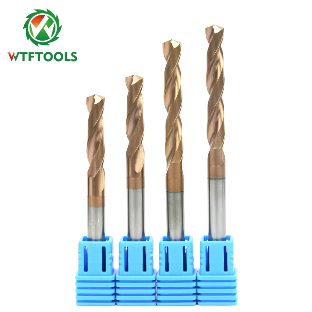 High Precision TiAlN Coating 6.6mm Tungsten Carbide Drill Bits For CNC Controller