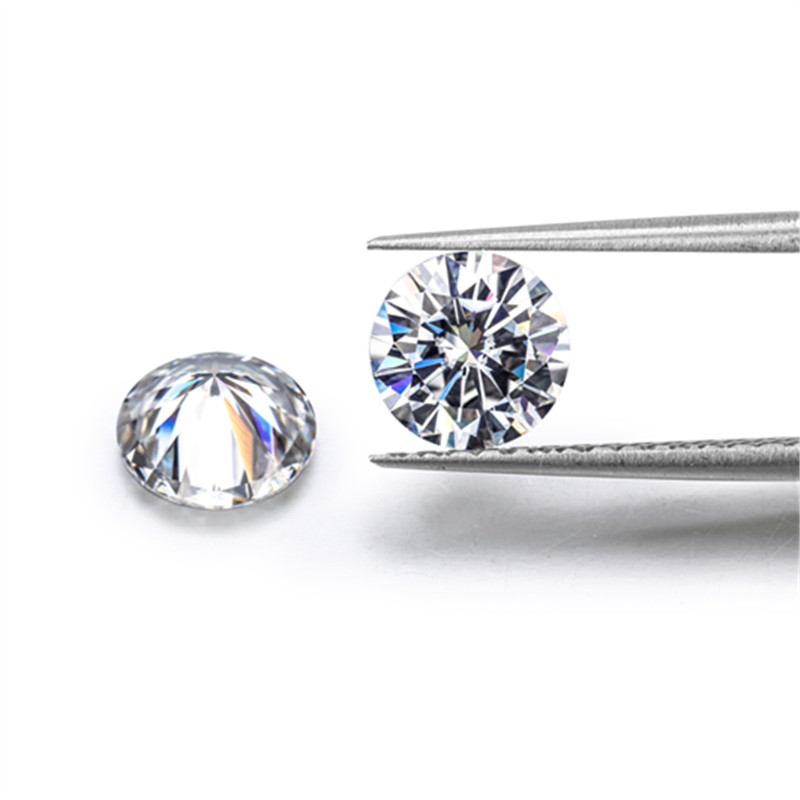 Оптовая продажа Moissanites 6,5 мм 8 ювелирных изделий камень starsgem Муассанит Алмаз синтетический (созданный в лаборатории) белый круглый 1ct