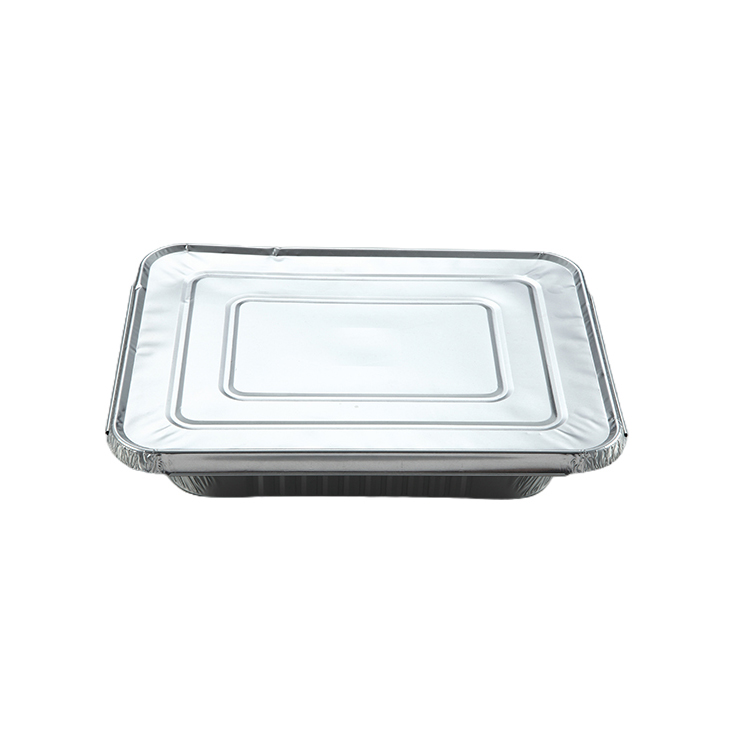 Food Foil Container Packaging Eco Friendly Foil Container Rectangle Edge Foil Round Container