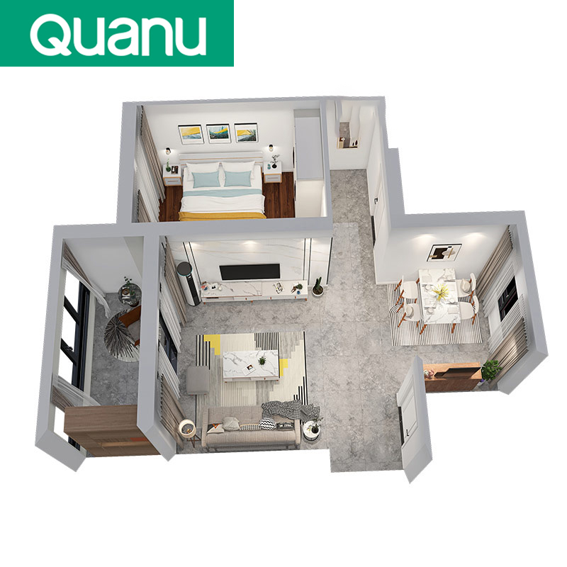 QFS14 Sofa+coffee table+TV cabinet+dining table set+beds+wardrobe home furniture set
